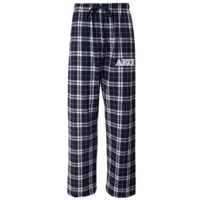 AEPi Navy Plaid Flannel Pants