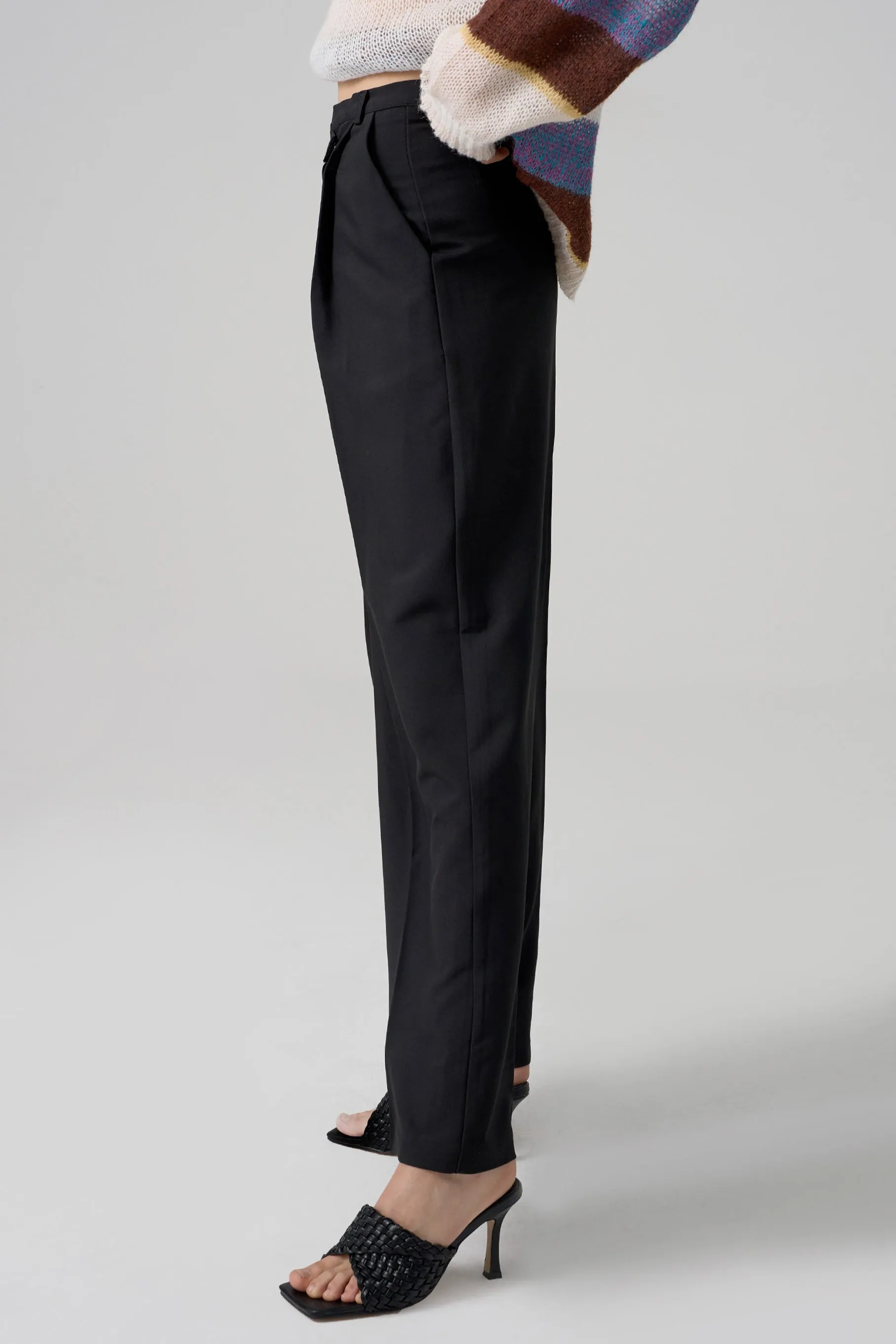 Arc Diagonal Trousers, Black