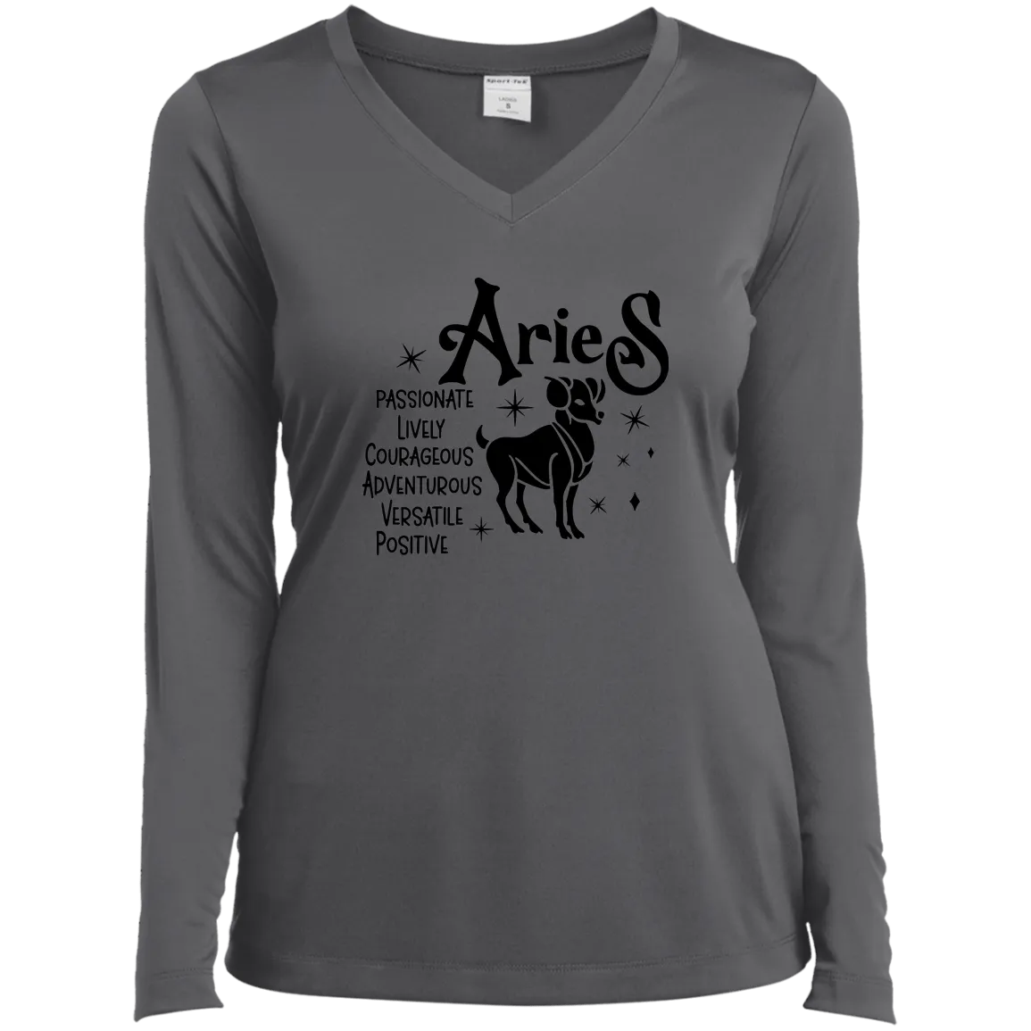 Aries Ladies’ Long Sleeve Performance V-Neck Tee