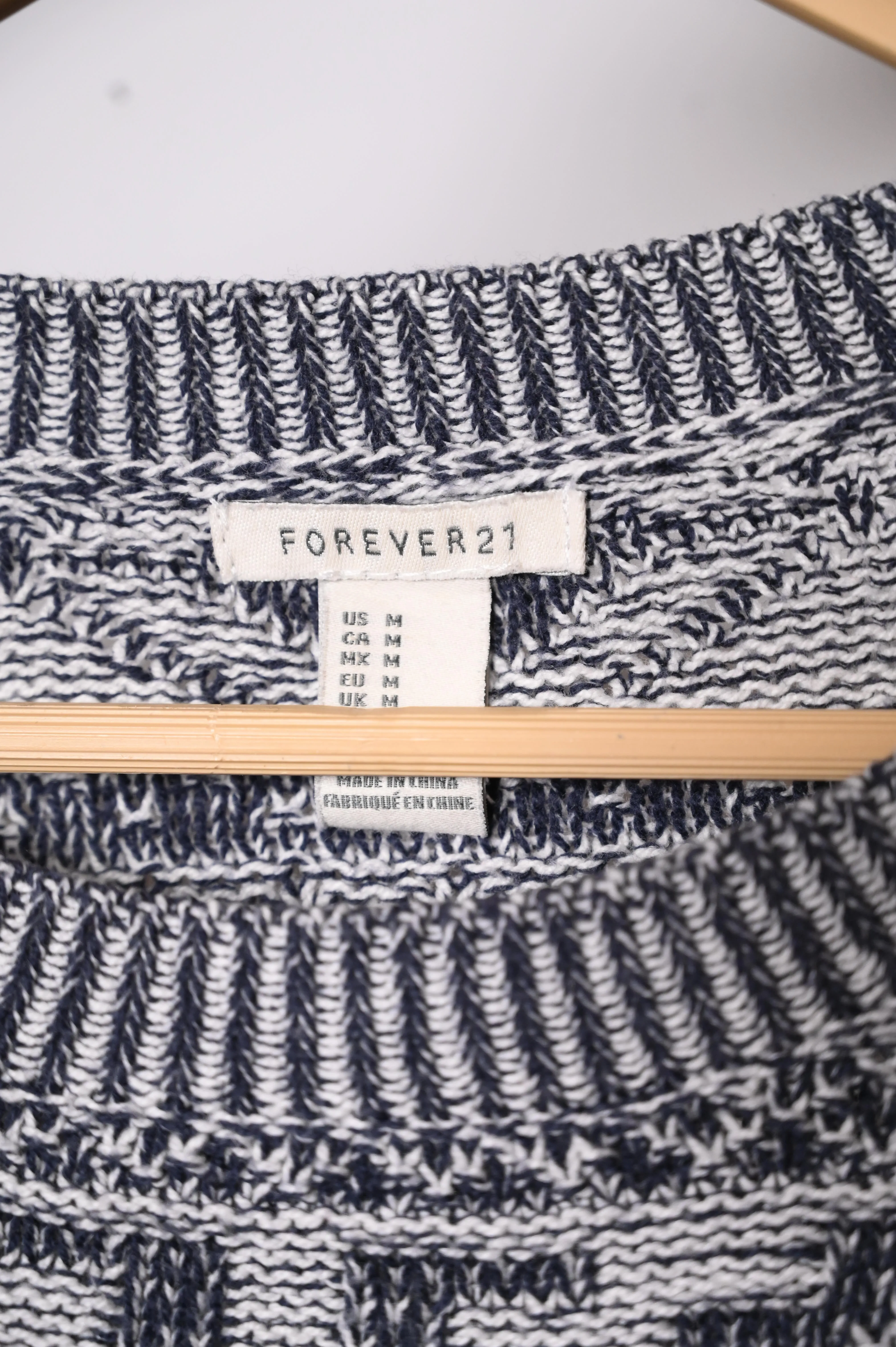 Blue & White Forever Medium Sweater