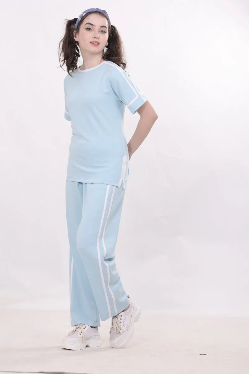 Blue Color With Twin Striped  NightWear MX_CSS21