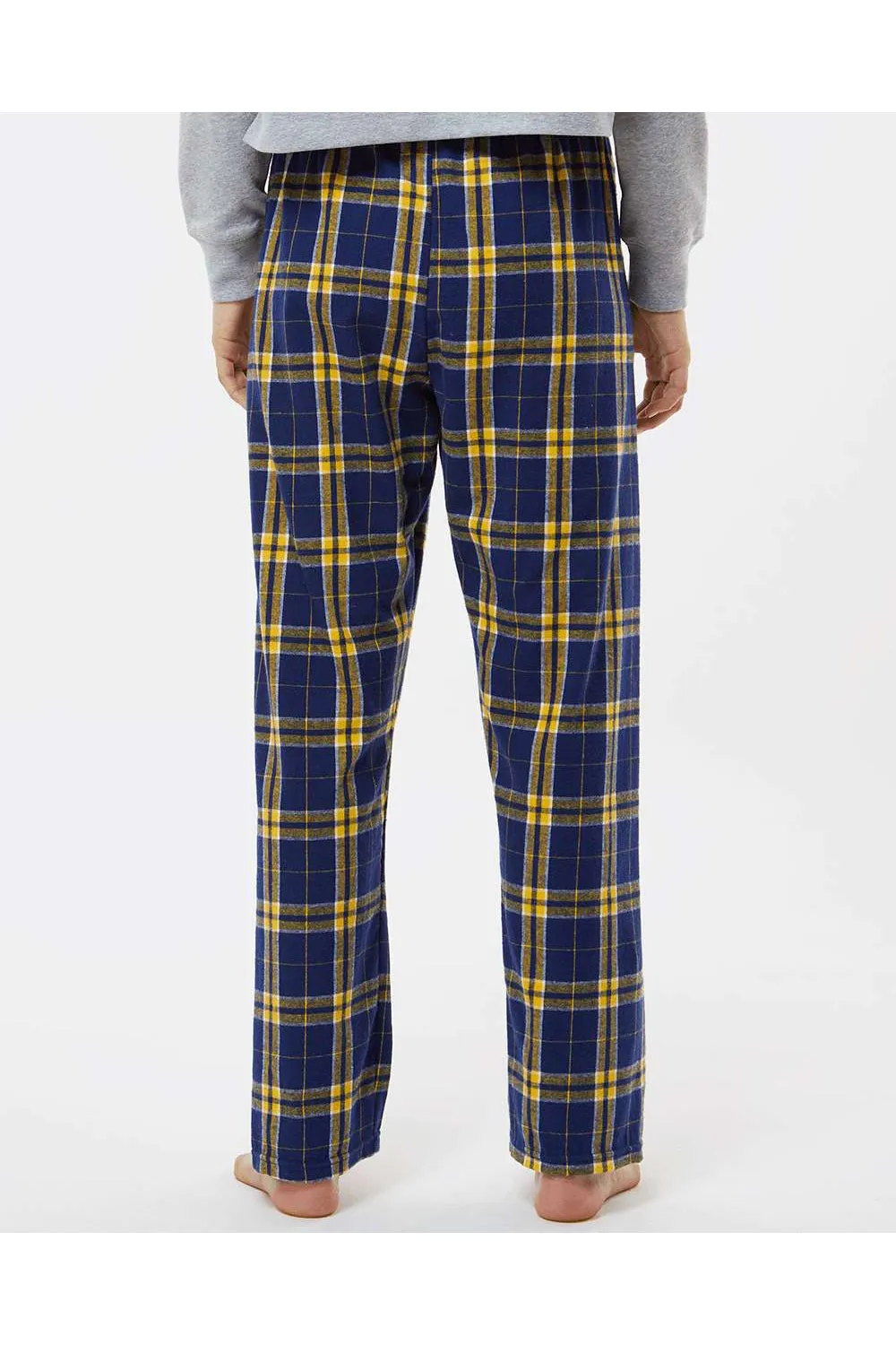 Boxercraft Womens Haley Flannel Pants w/ Pockets - Navy Blue/Gold