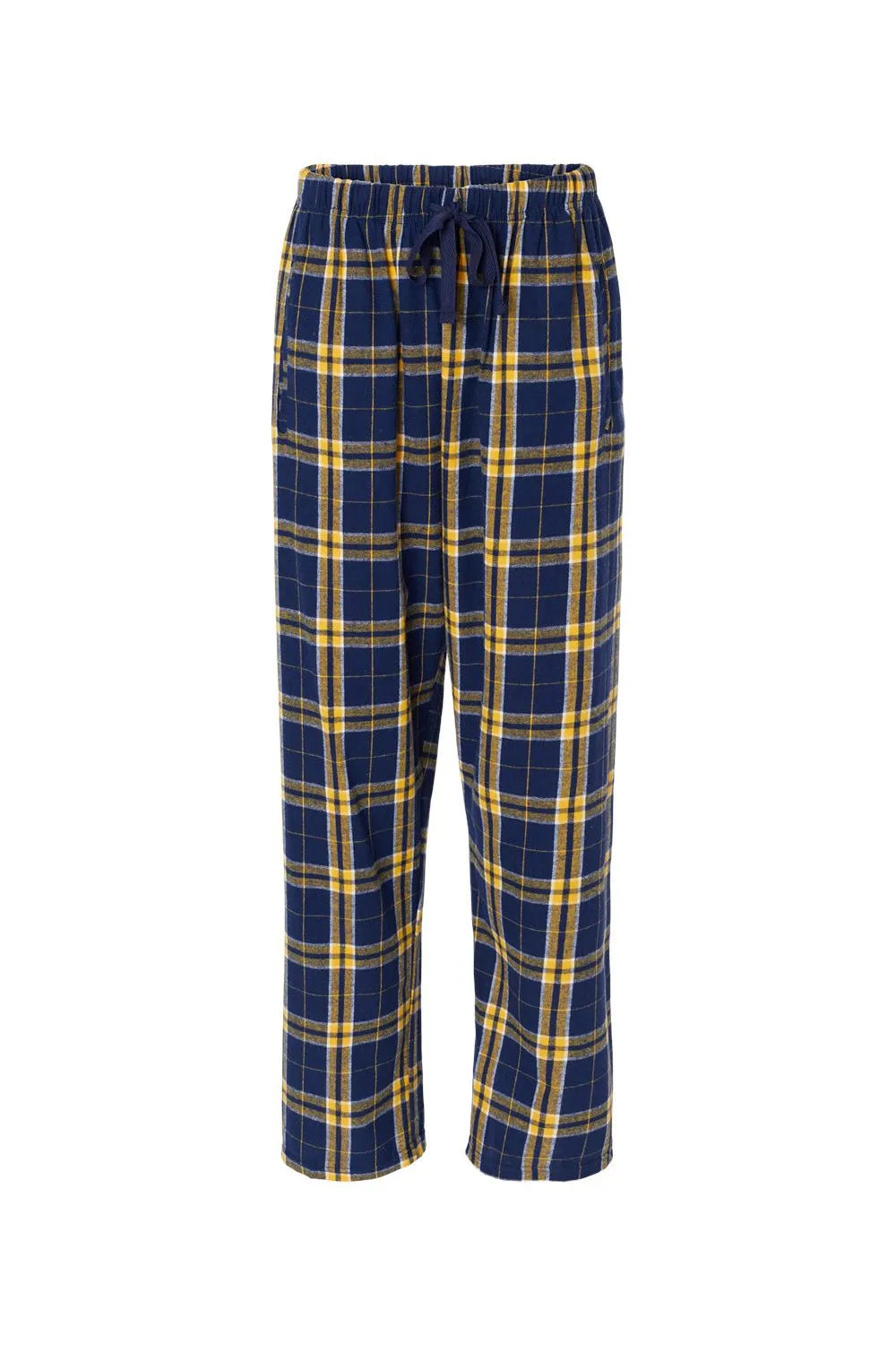 Boxercraft Womens Haley Flannel Pants w/ Pockets - Navy Blue/Gold