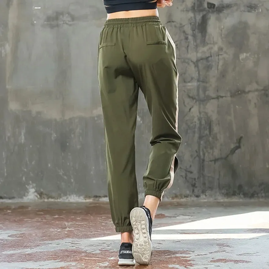 Breathable Drawstring Straight Leg Sweatpants