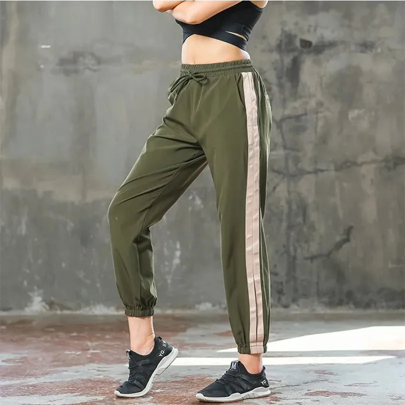 Breathable Drawstring Straight Leg Sweatpants