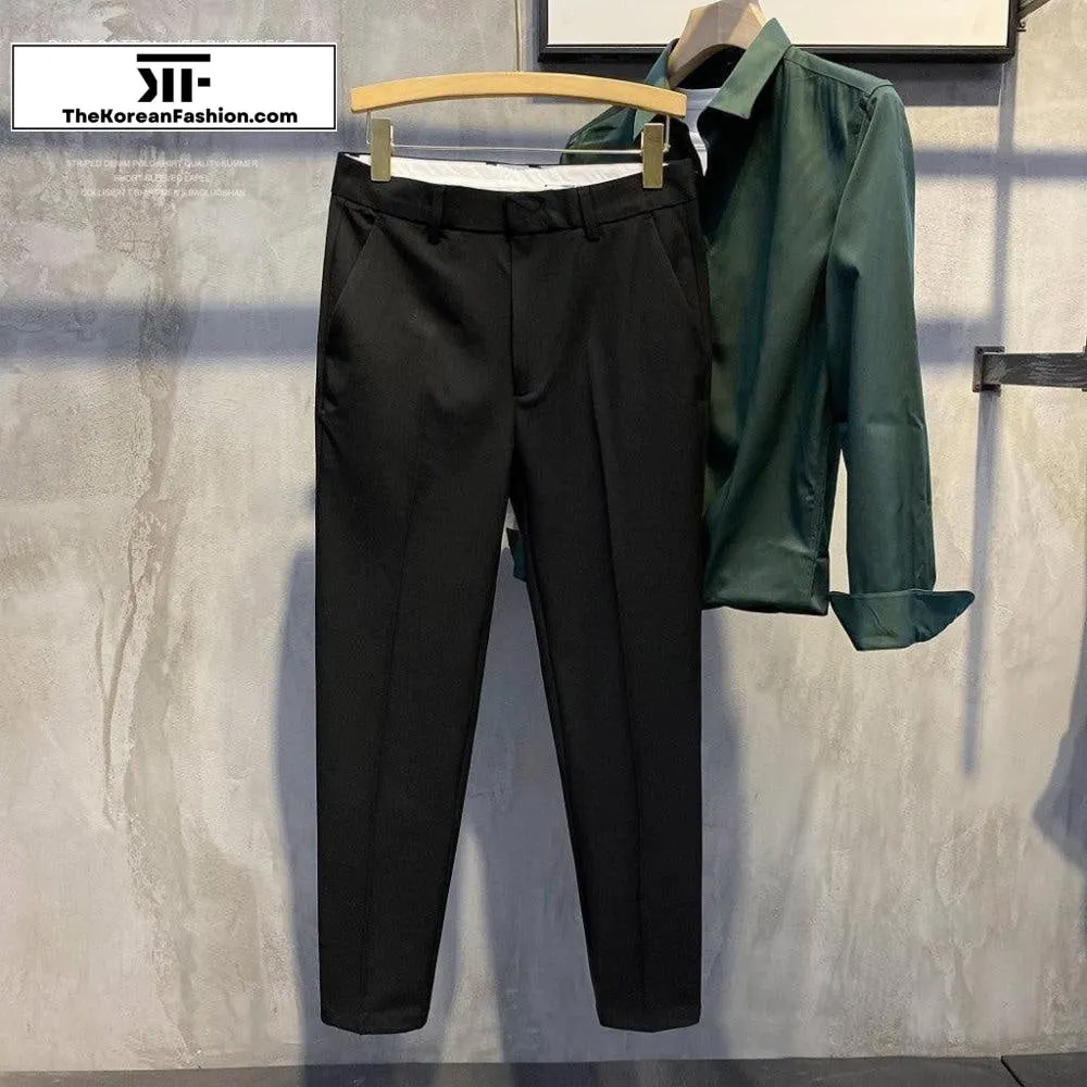 British Style Slim Breathable Pants