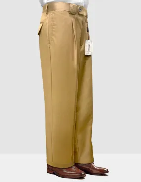 CAMEL WIDE LEG DRESS PANTS