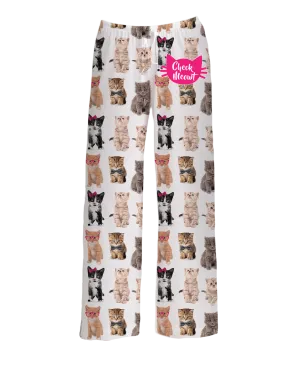 Check Meowt Cat Lounge Pants