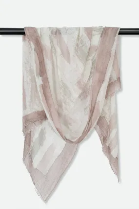 COCOA QUARTZ SCARF IN HAND DYED CASHMERE