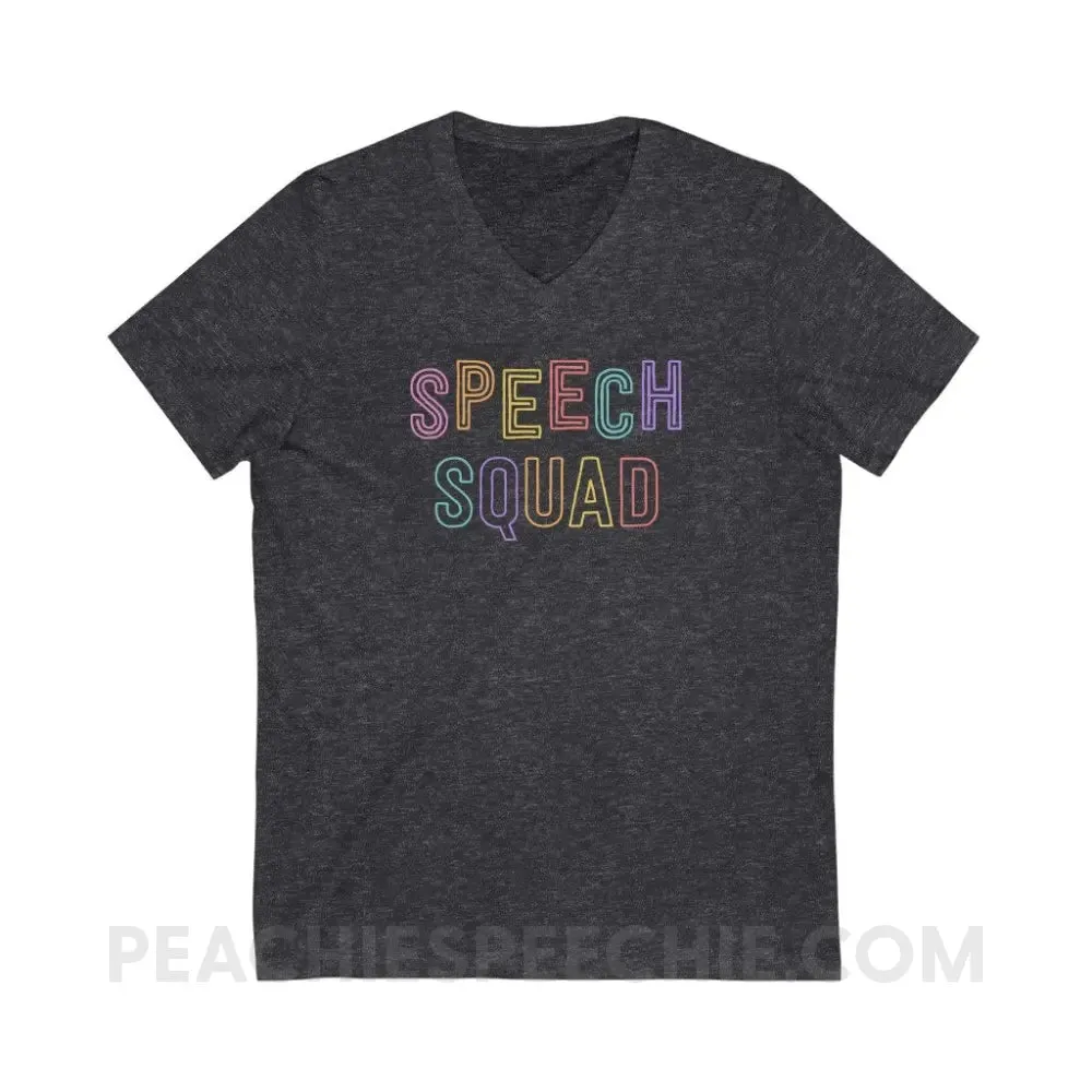 Colorful Speech Squad Soft V-Neck