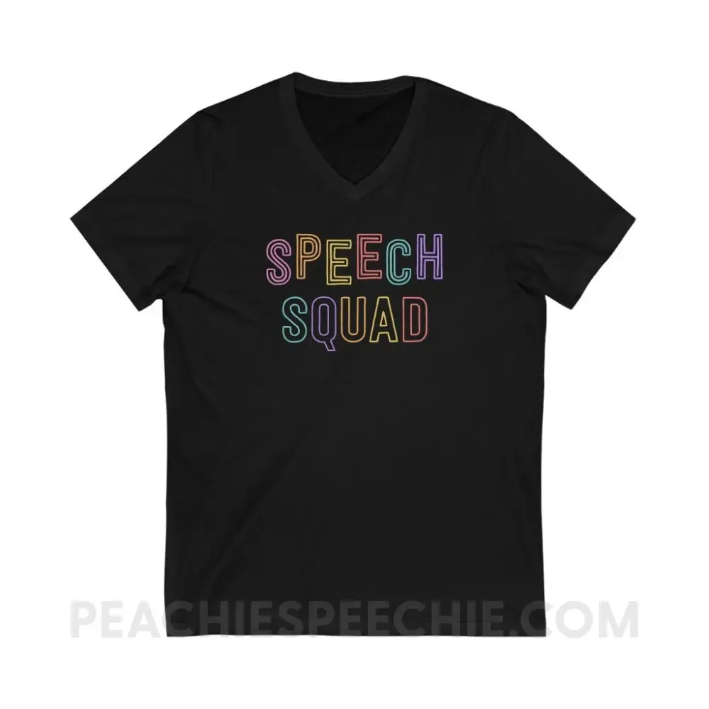 Colorful Speech Squad Soft V-Neck