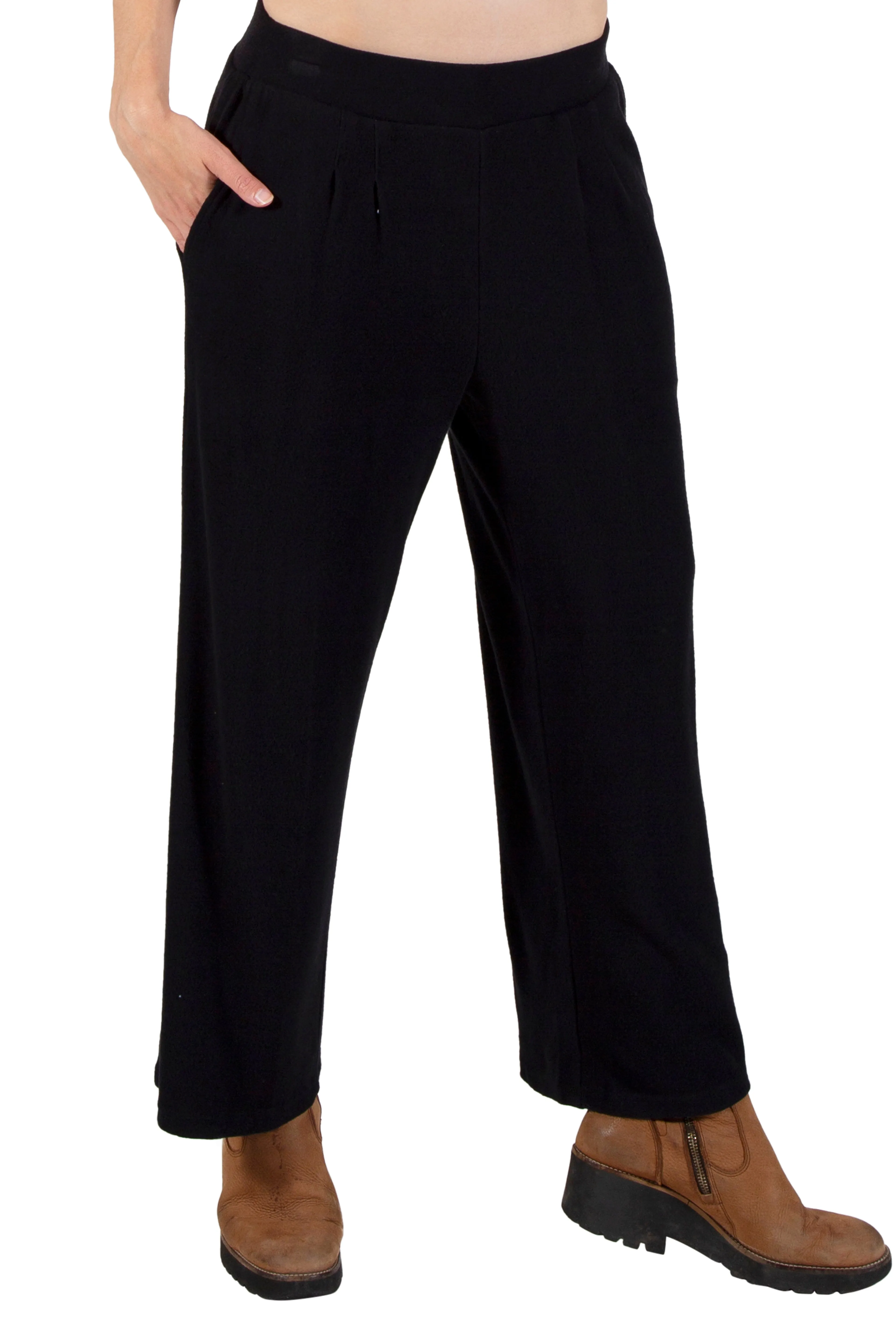 Comfort Luxe Collection Cozy Knit Palazzo Pants