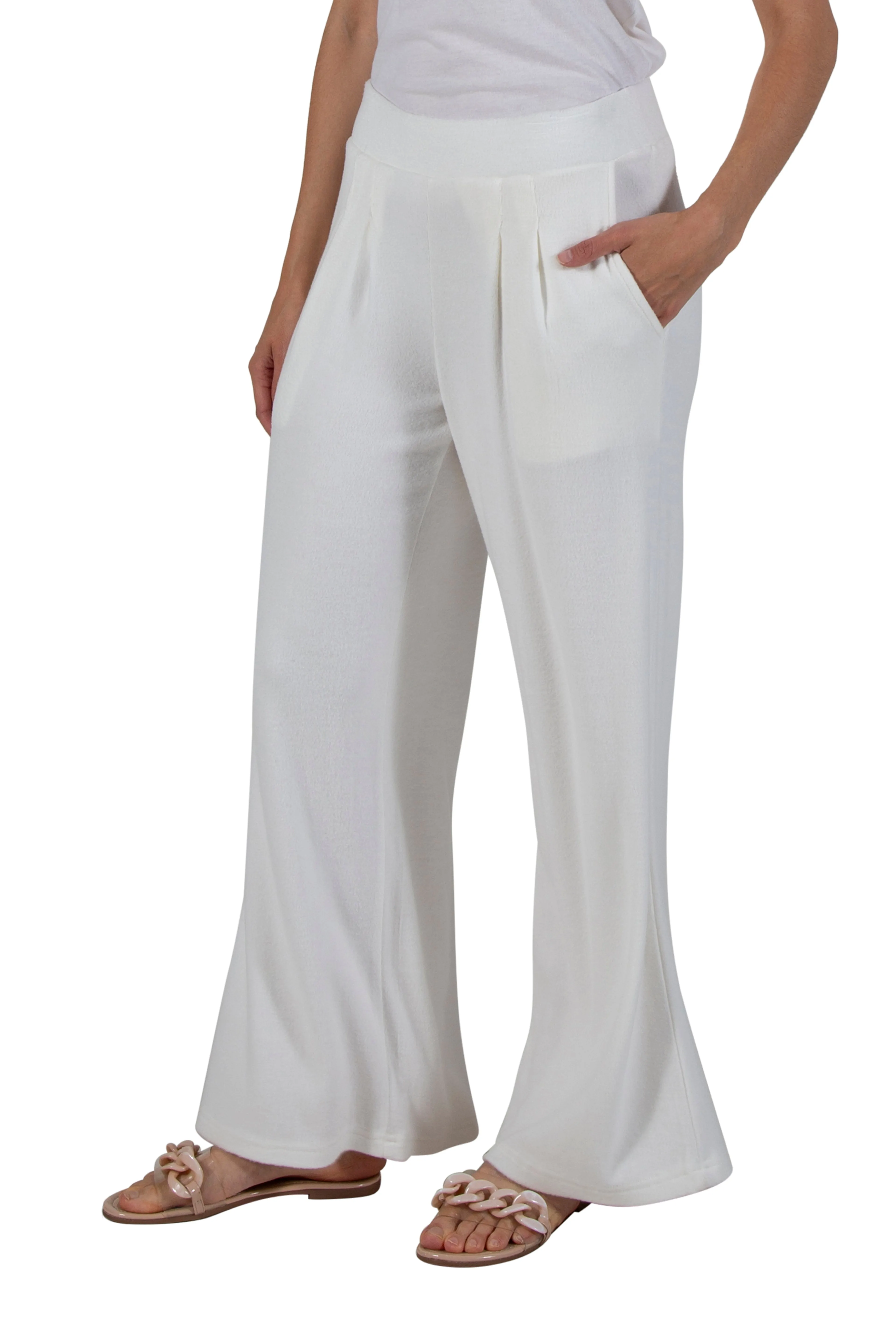 Comfort Luxe Collection Cozy Knit Palazzo Pants