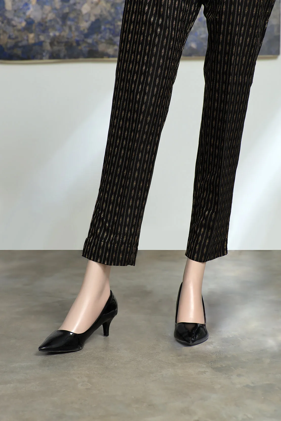 Cotton Jacquard Pants