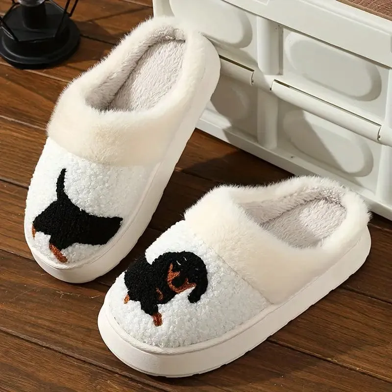 Cozy Dachshund Slippers