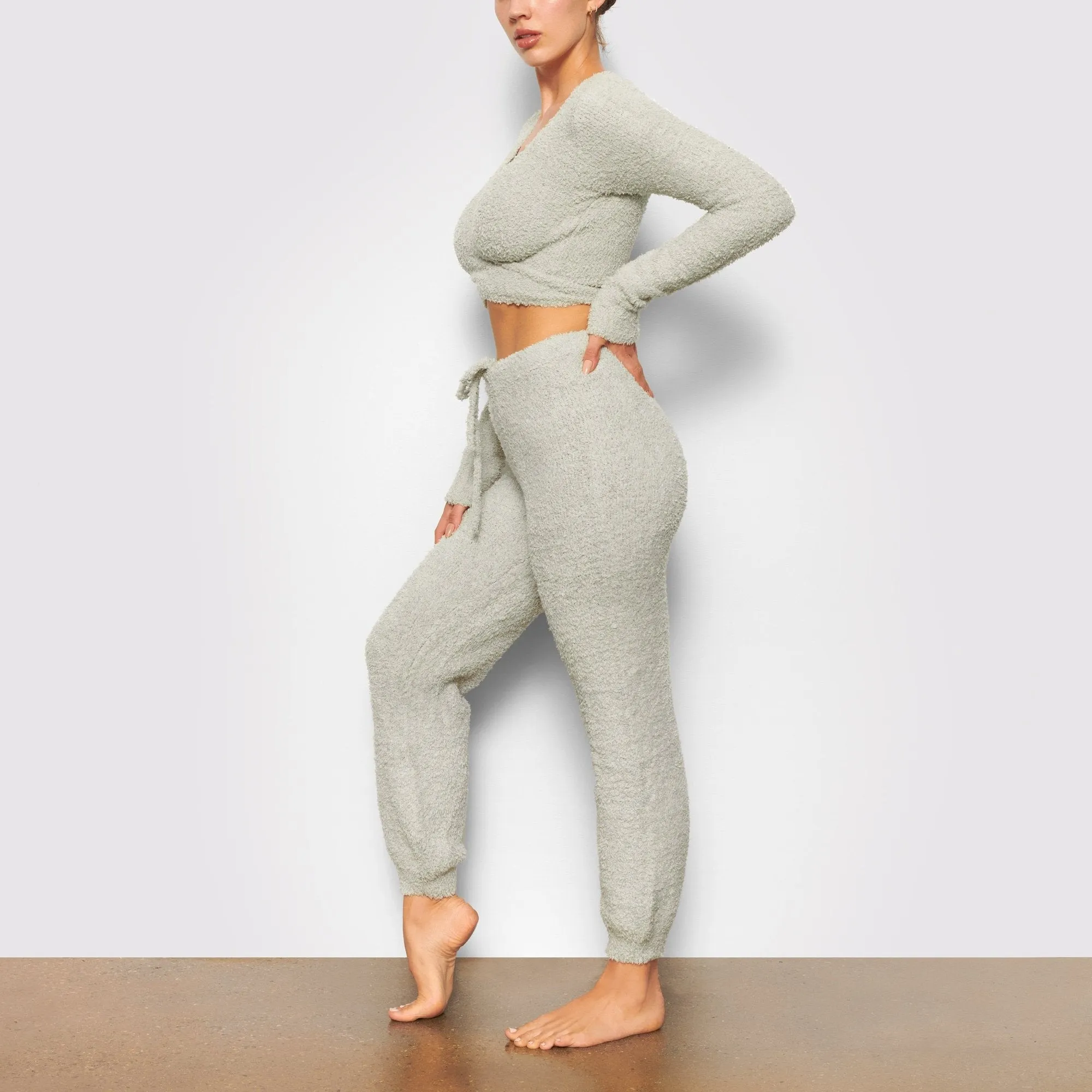 COZY KNIT JOGGER | AQUA