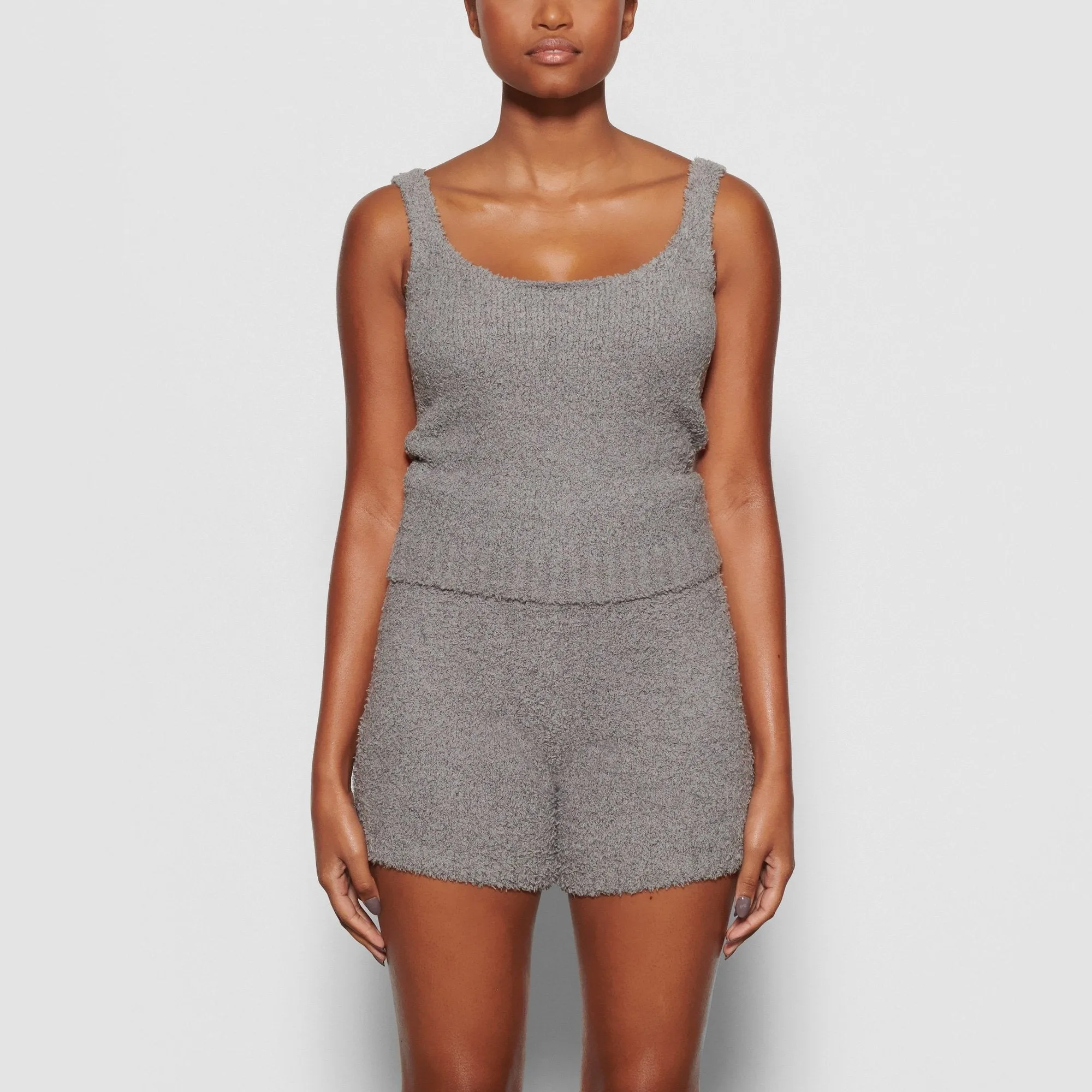 COZY KNIT TANK | SMOKE