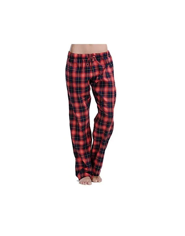 CYZ Women's 100% Cotton Super Soft Flannel Plaid Pajama/Lounge Pants