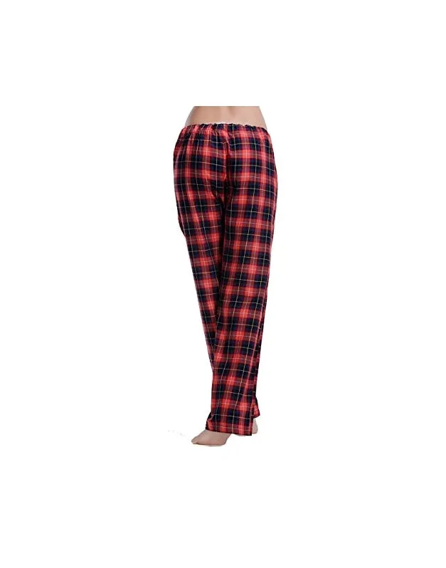 CYZ Women's 100% Cotton Super Soft Flannel Plaid Pajama/Lounge Pants