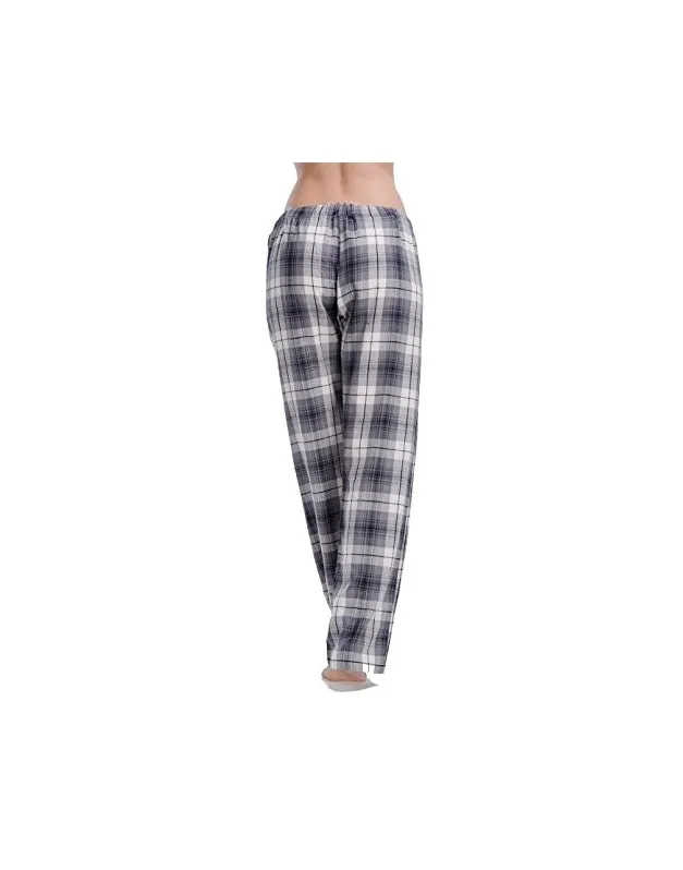 CYZ Women's 100% Cotton Super Soft Flannel Plaid Pajama/Lounge Pants