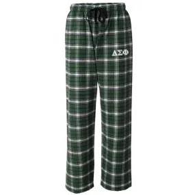 Delta Sig Forest Plaid Flannel Pants