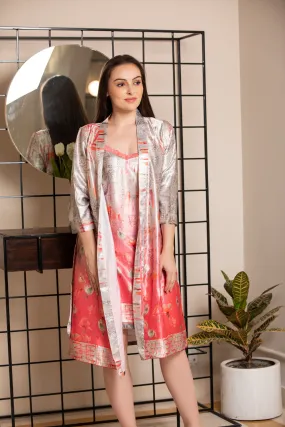 Digital Print short Nightgown set