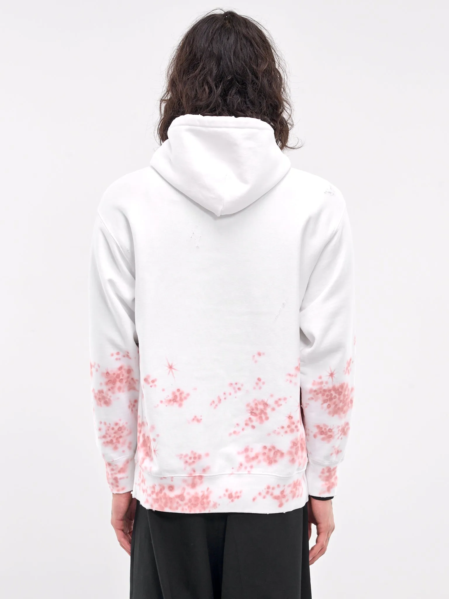 Distressed Graphic Hoodie (CS0424-WHITE)