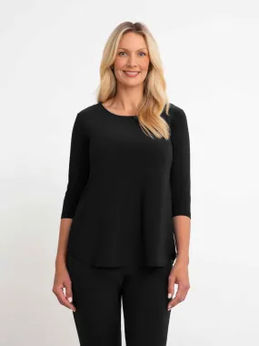 Go To Classic T Relax, 3/4 Sleeve, Black