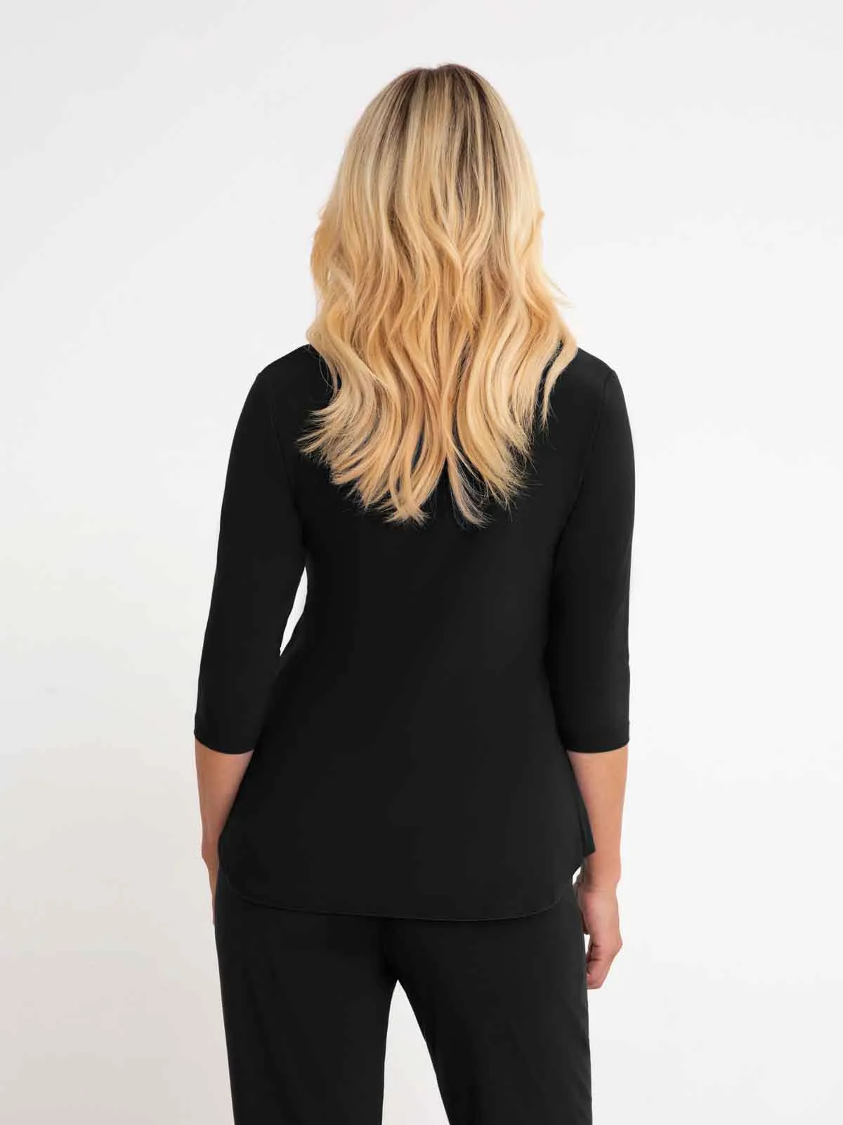 Go To Classic T Relax, 3/4 Sleeve, Black