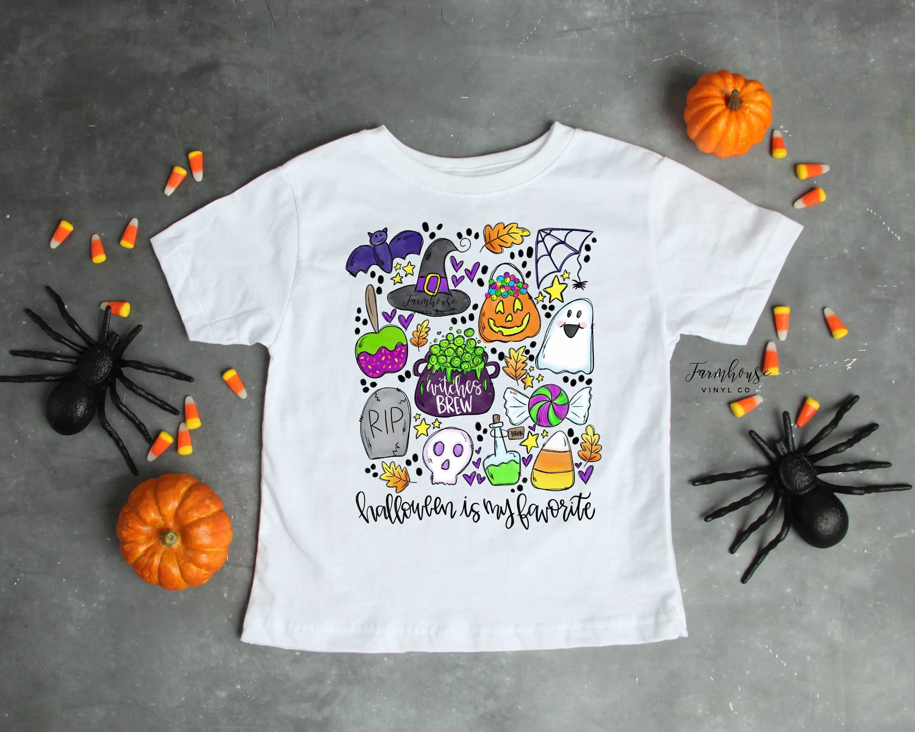 Halloween Cat Ghost Kid Shirt