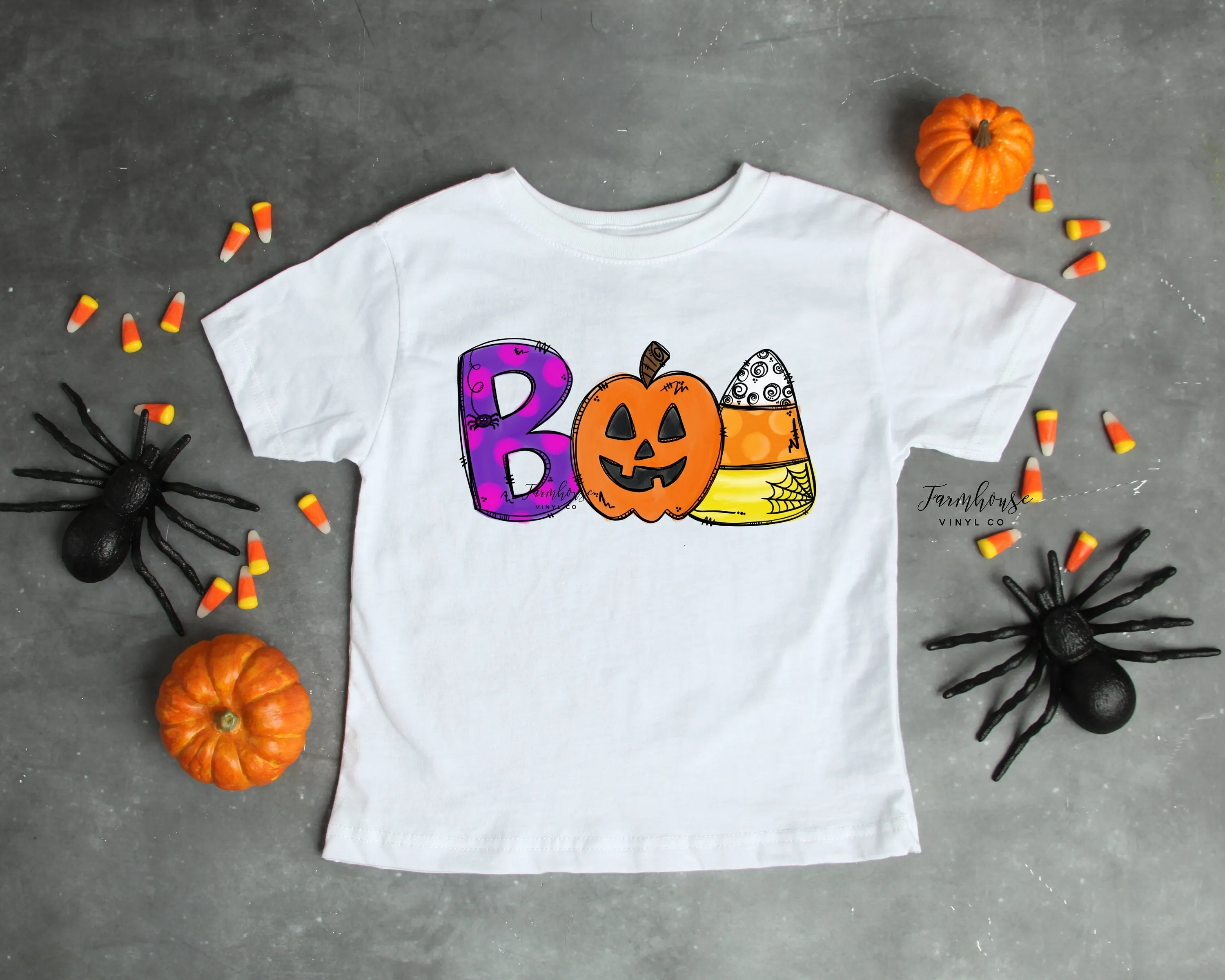 Halloween Cat Ghost Kid Shirt