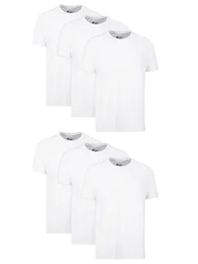 Hanes Men Hanes Men's Cotton Undershirt, Moisture-Wicking Crew Tee Undershirts, Multi-Packs Available