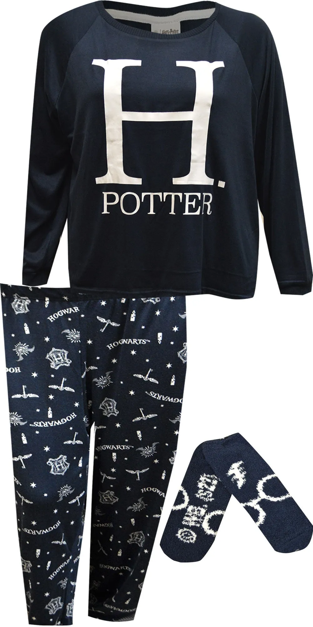 Harry Potter Luxurious Knit Jogger Pajama with Socks