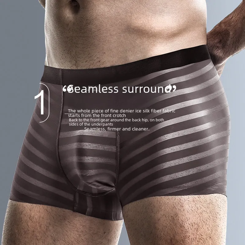 Ice Silk Summer Breathable Boxer