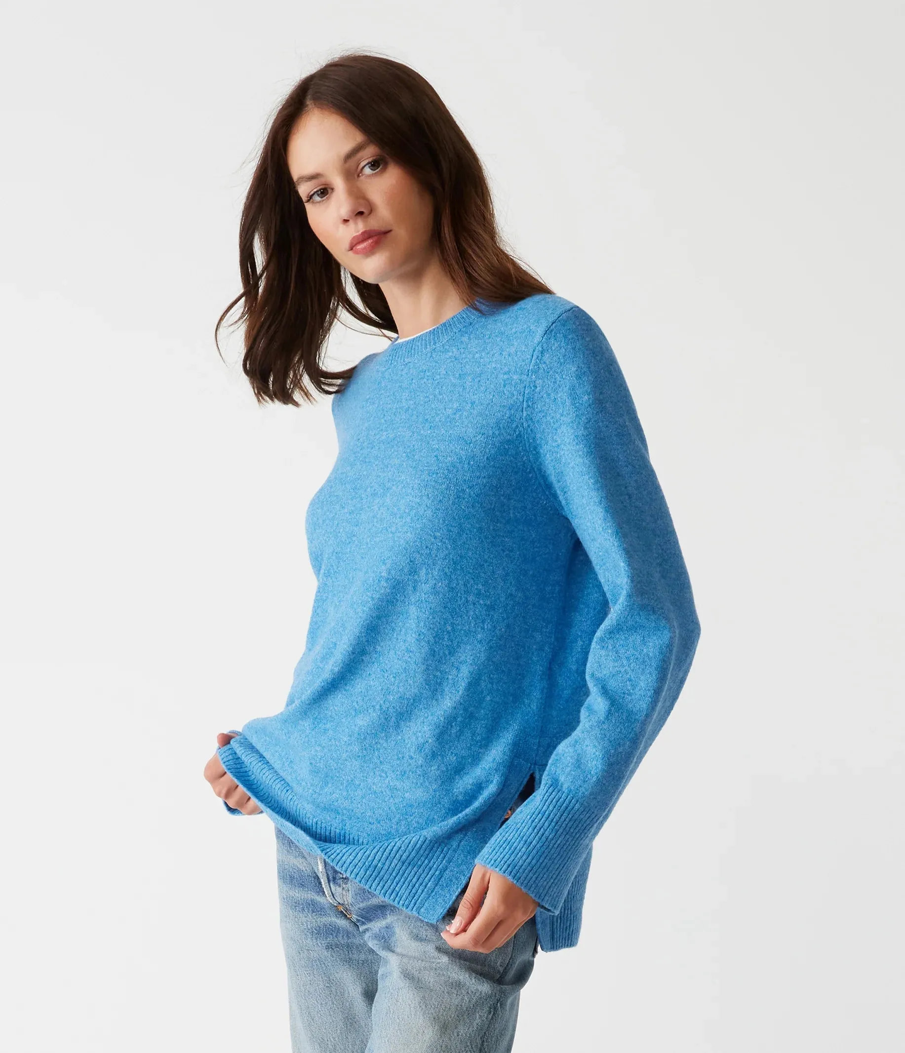 Imogen Crew Neck Sweater - Sky