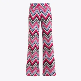 Jude Connally Womens Trixie Pants in Zig Zag Berry