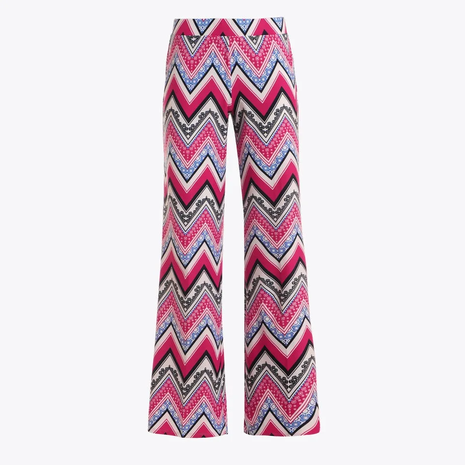 Jude Connally Womens Trixie Pants in Zig Zag Berry