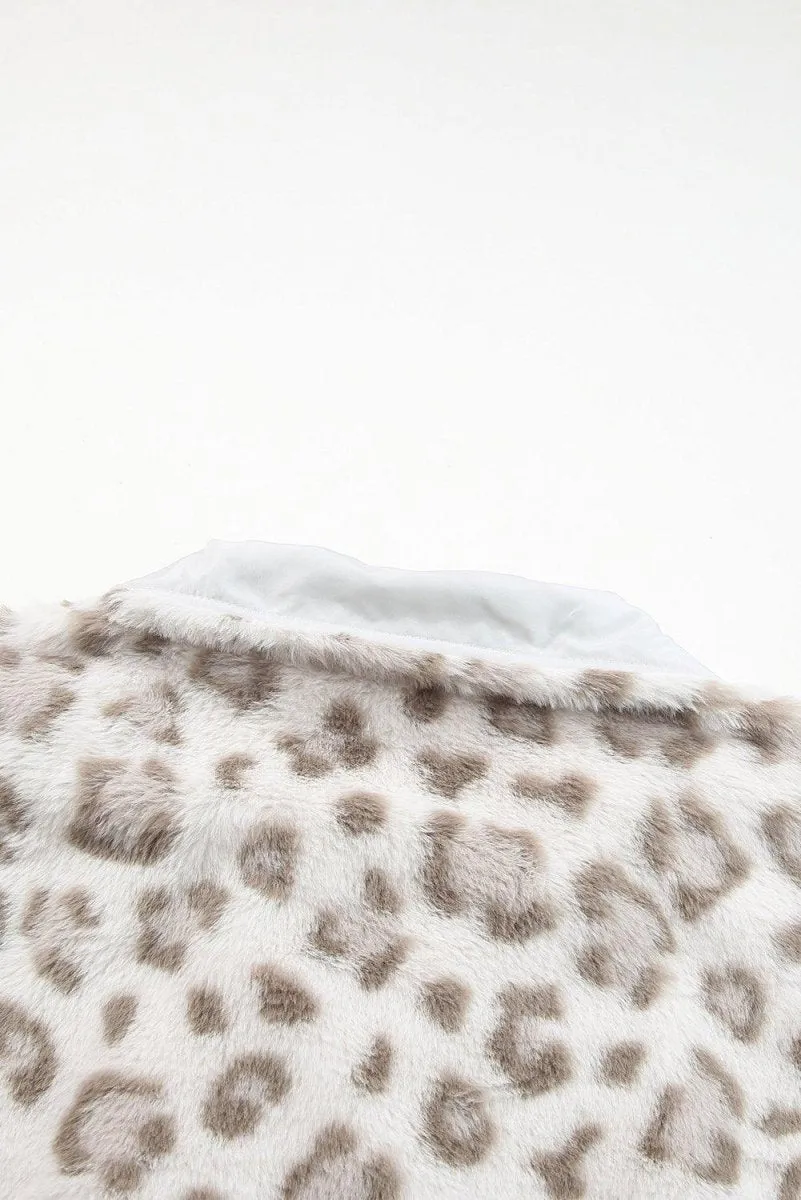 Leopard Stone Fleece Sweatshirt