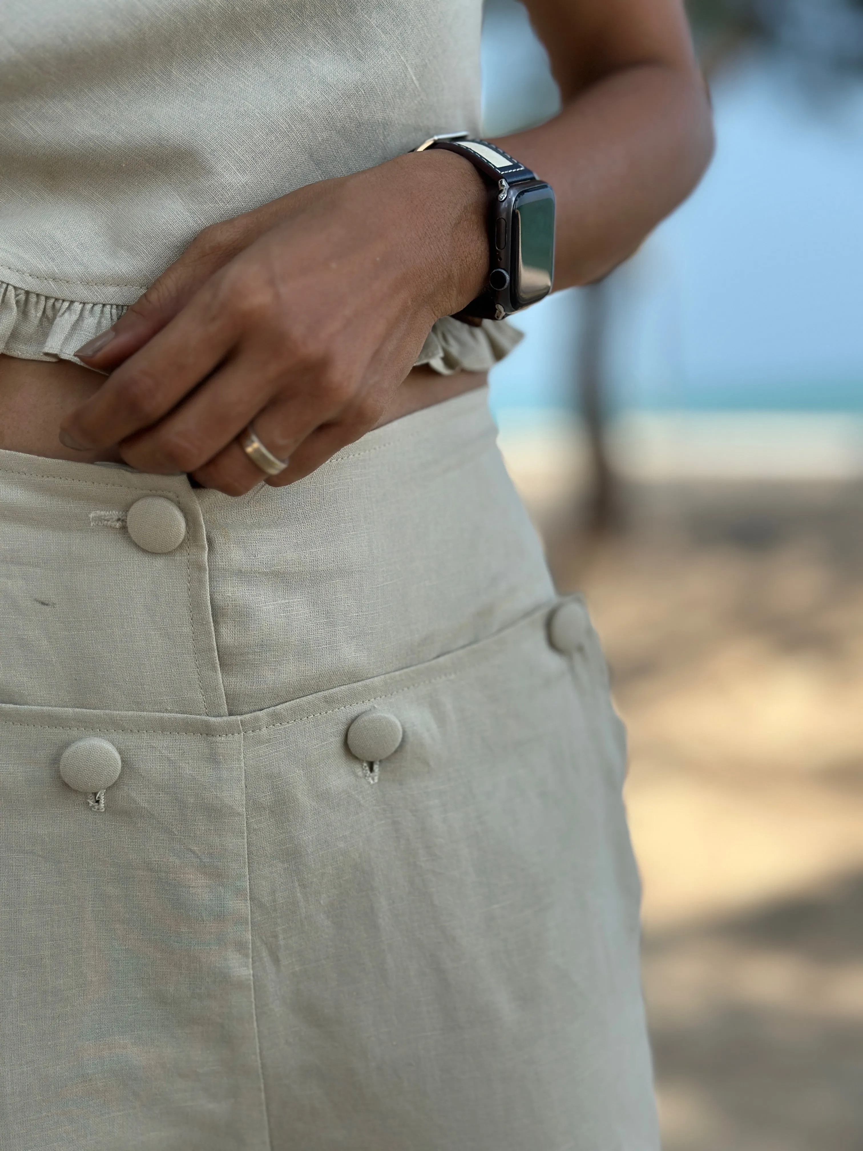 Linen top and  pants set