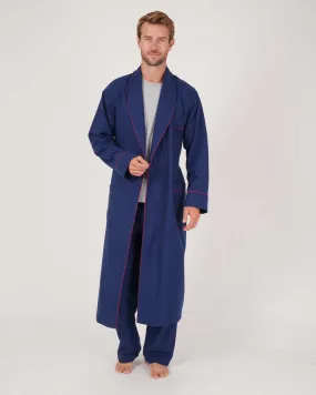 Men's Brushed Cotton Dressing Gown - Ludlow Check