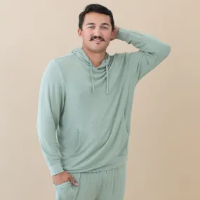 Men's Ribbed Hoodie in Thyme