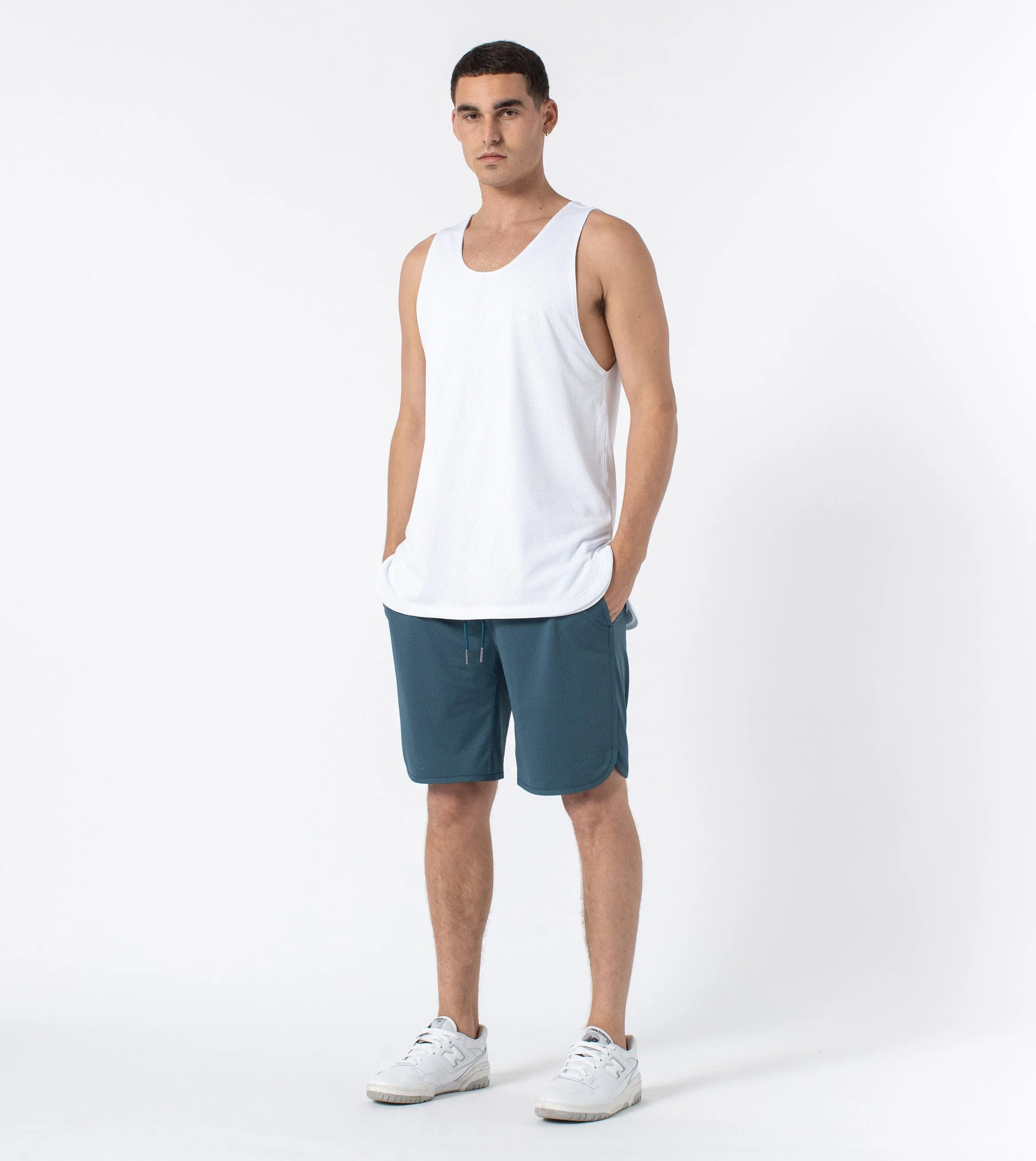 Mesh Basketball Short Dk Aqua