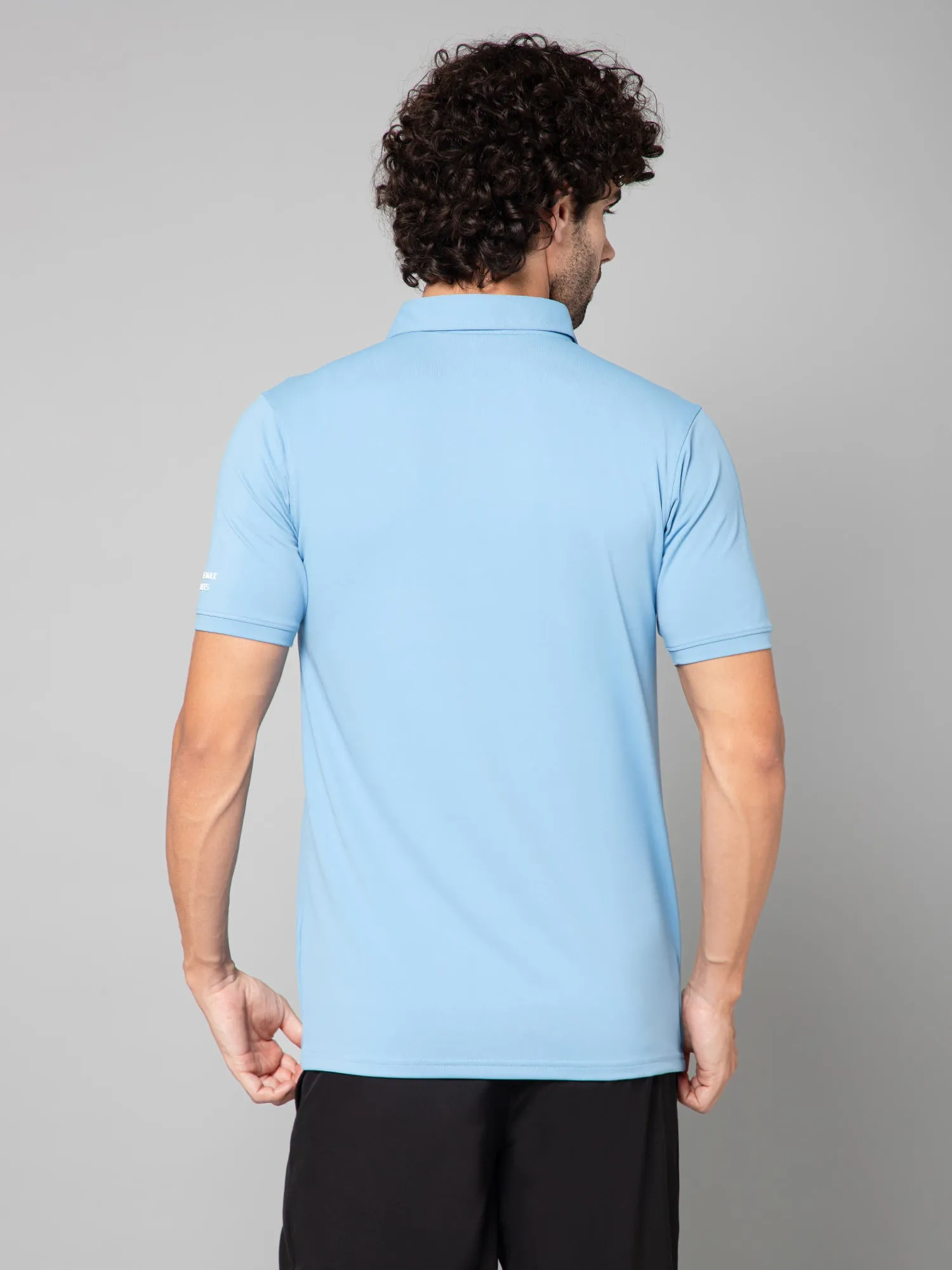 MINIMAL BUZZ SOFT TOUCH POLO T-SHIRT-MAYA BLUE