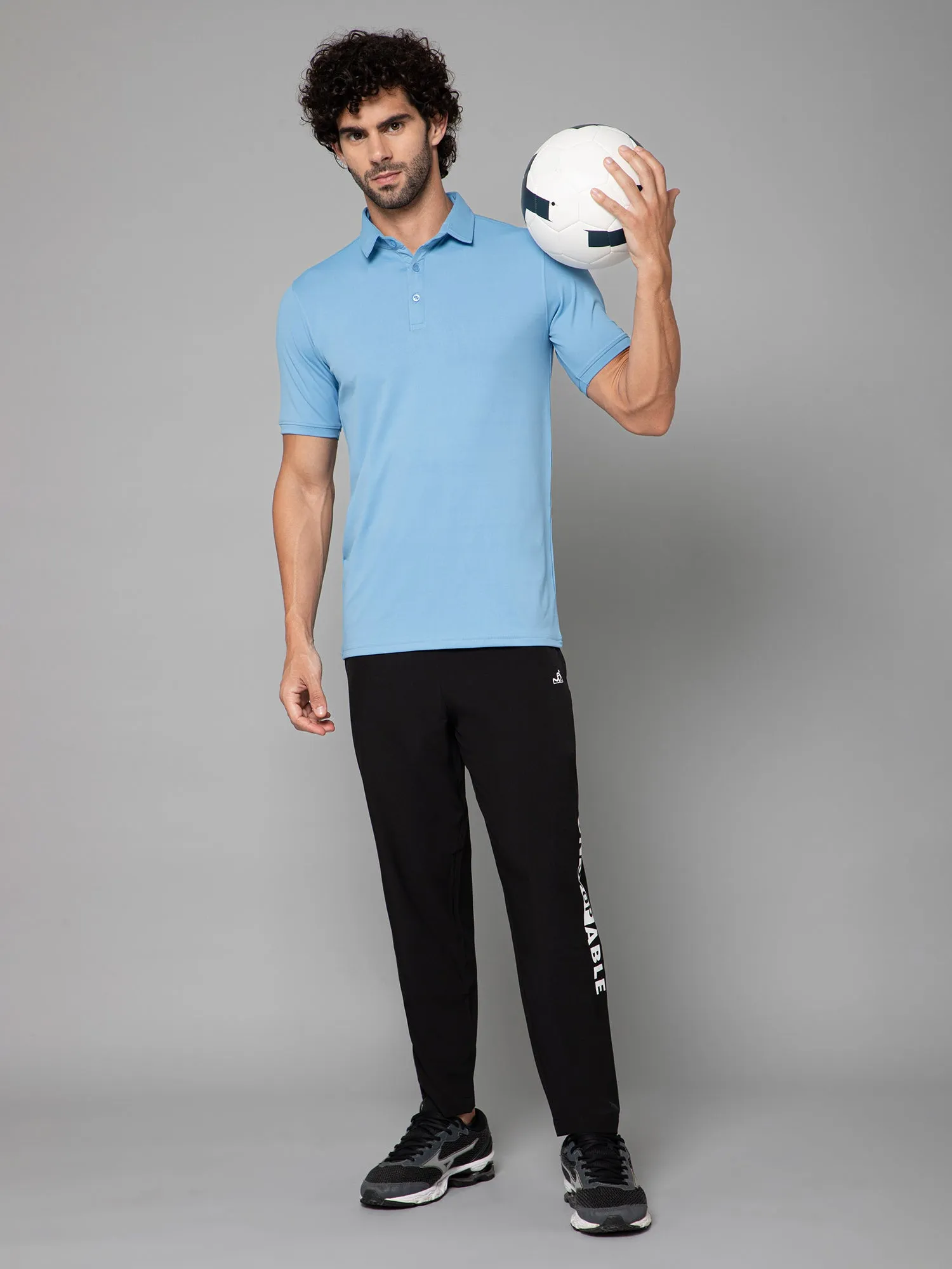 MINIMAL BUZZ SOFT TOUCH POLO T-SHIRT-MAYA BLUE