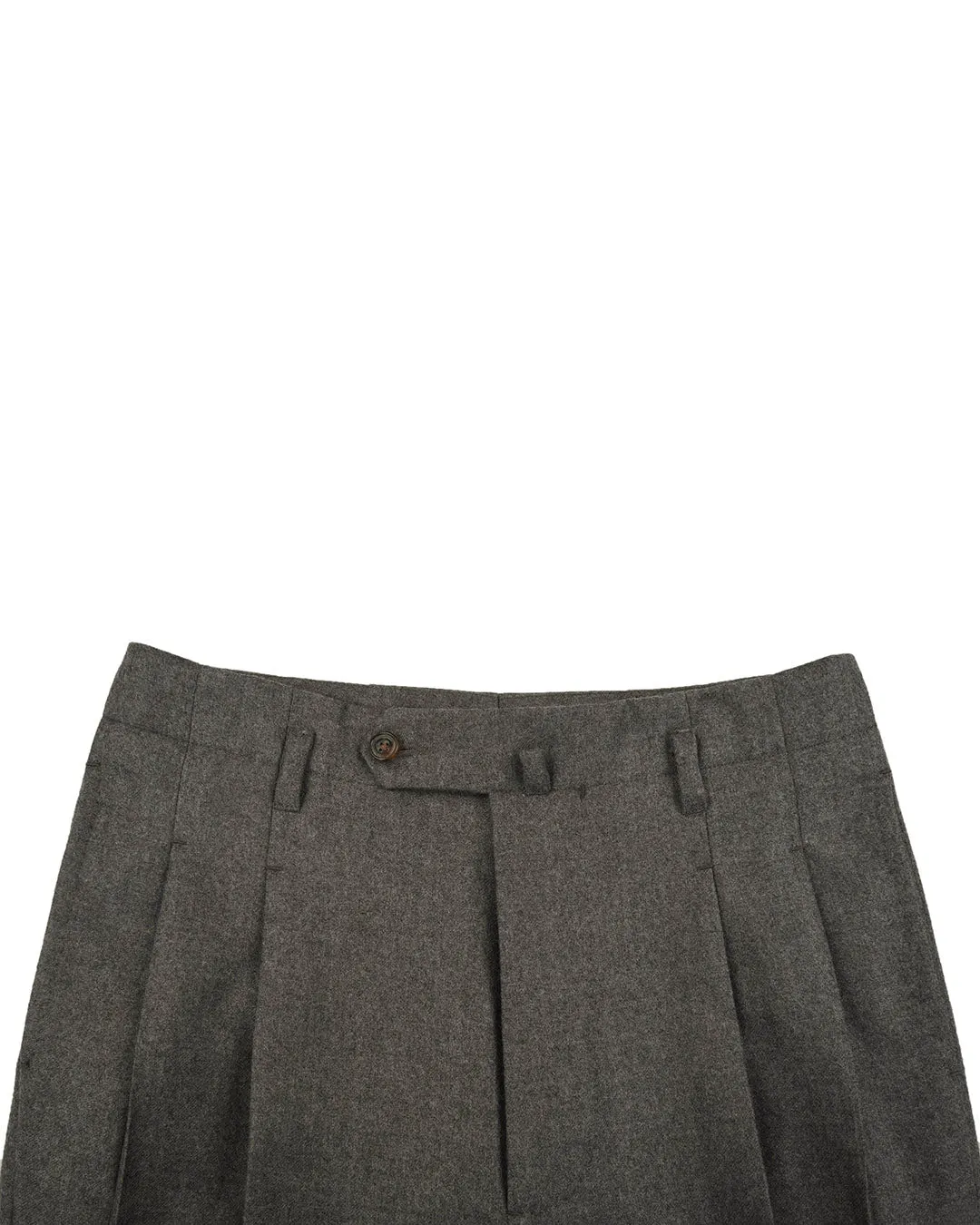 Minnis Flannel: Grey Worsted Pants