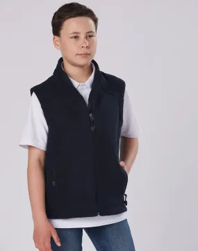 [PF09K] Kids' bonded polar fleece vest