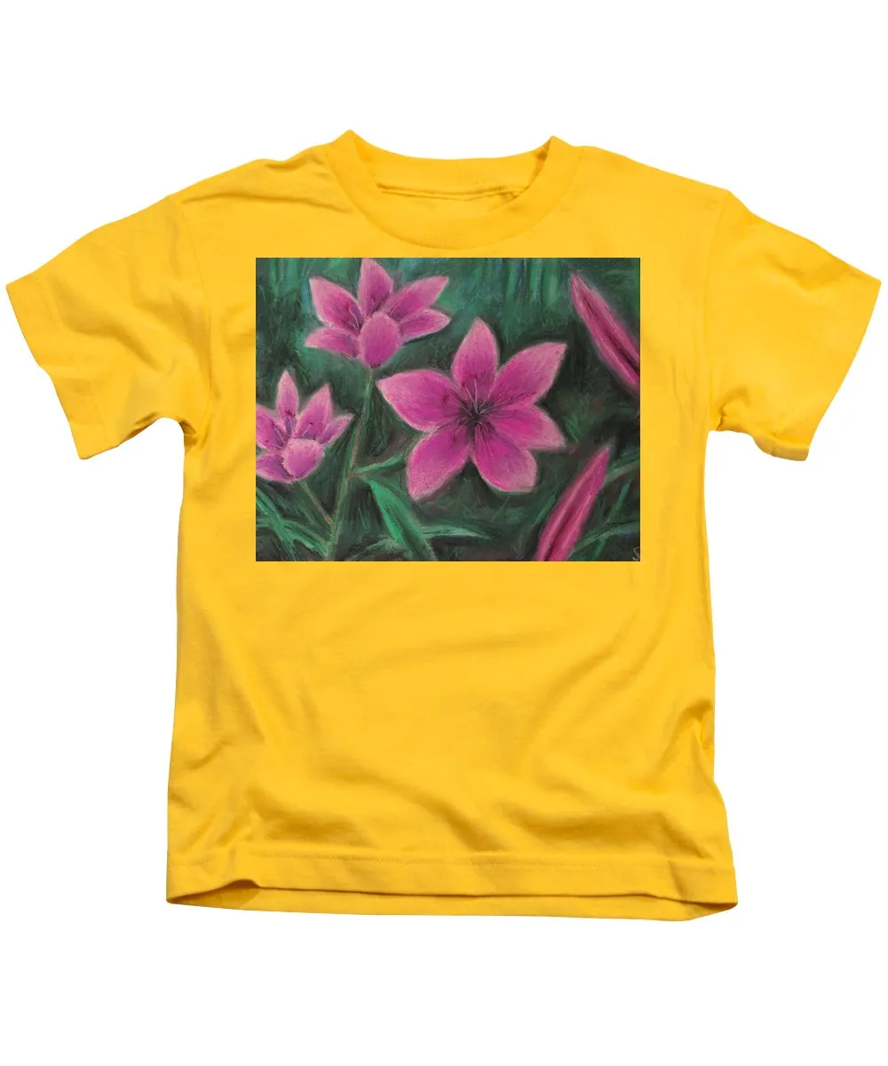 Pink Lilies - Kids T-Shirt