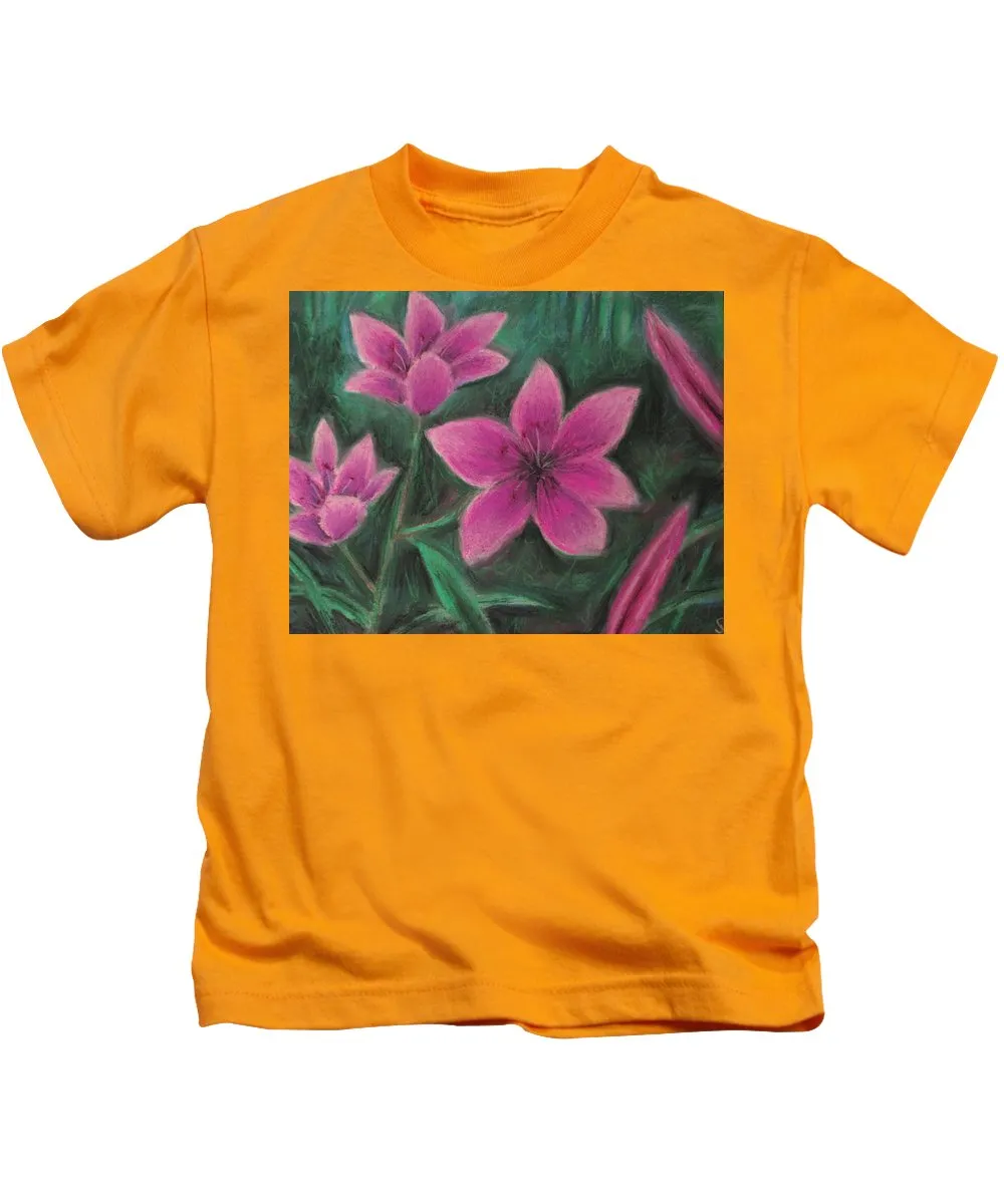 Pink Lilies - Kids T-Shirt