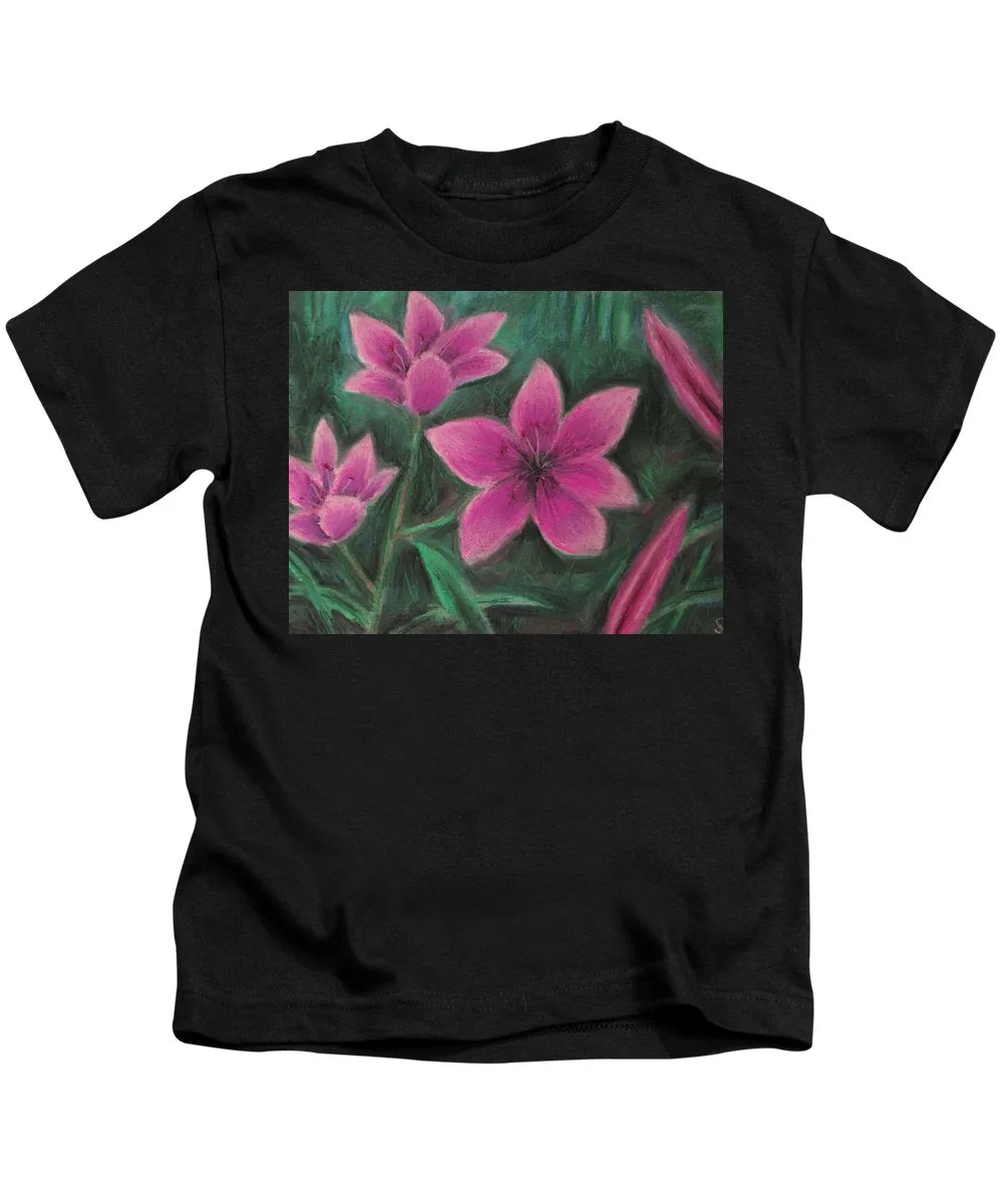 Pink Lilies - Kids T-Shirt