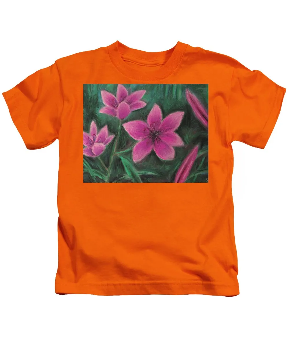 Pink Lilies - Kids T-Shirt